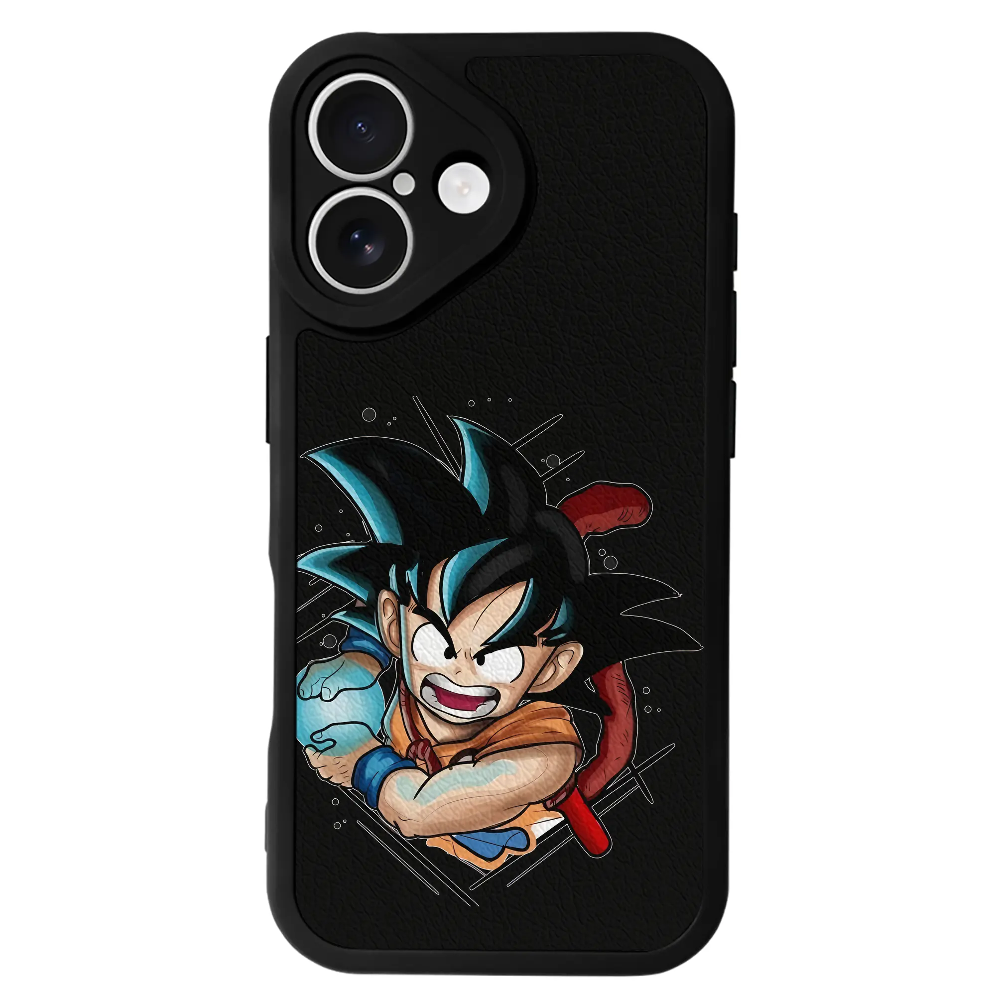 ドラゴンボール グッズ 孫 悟空 - IPhone 16シリーズ対応 ・ シリコンスマホケース ・ レザー調 ・ 高精度フィット ・ 耐衝撃 ・ ワイヤレス充電対応 ・ 精密カット
